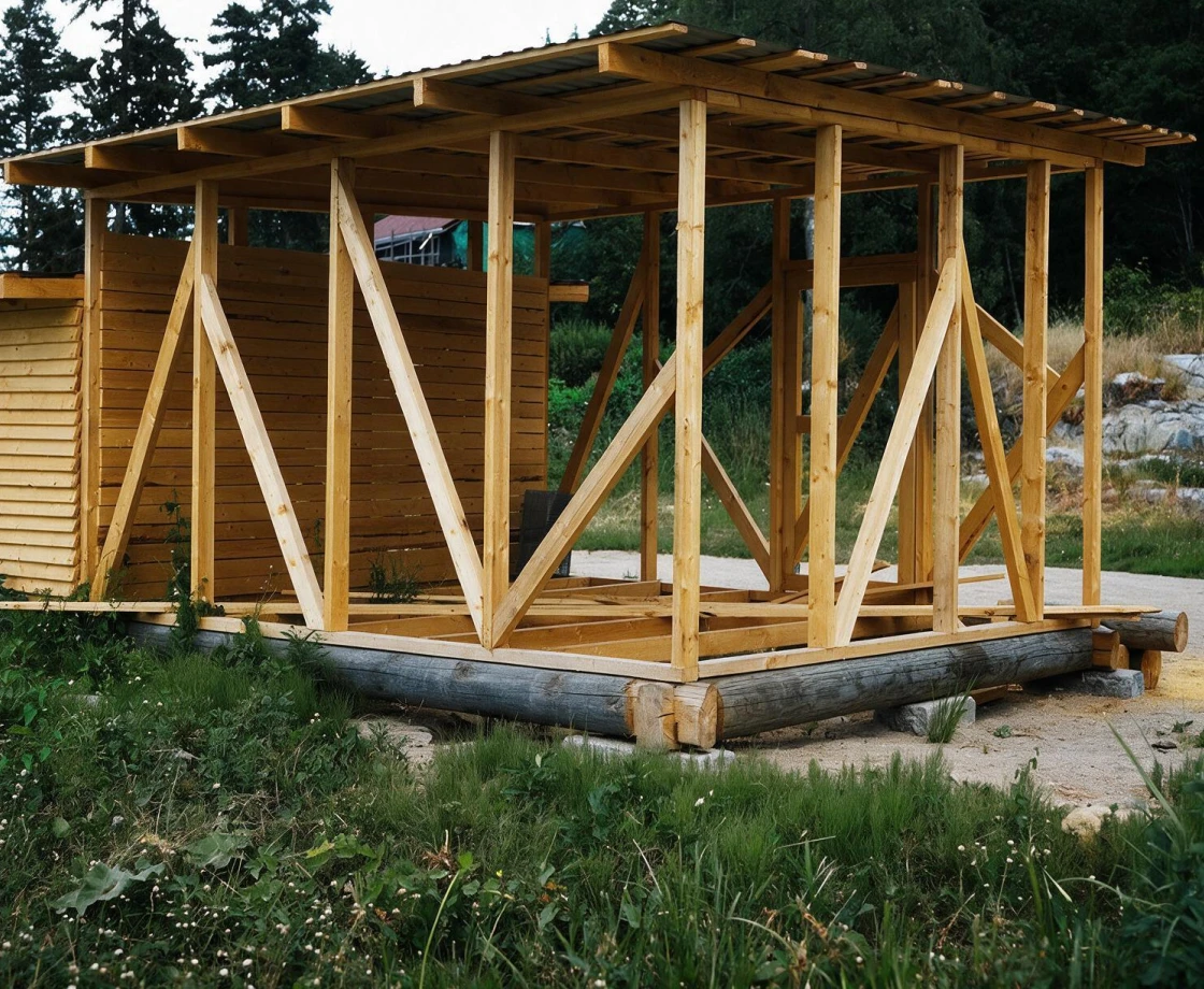 хозблок и сарай