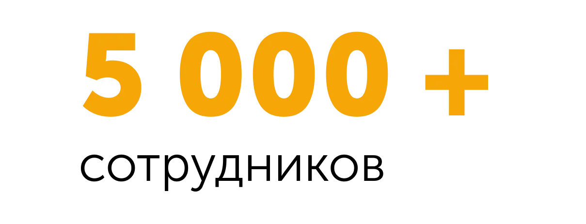 5000 сотрудников