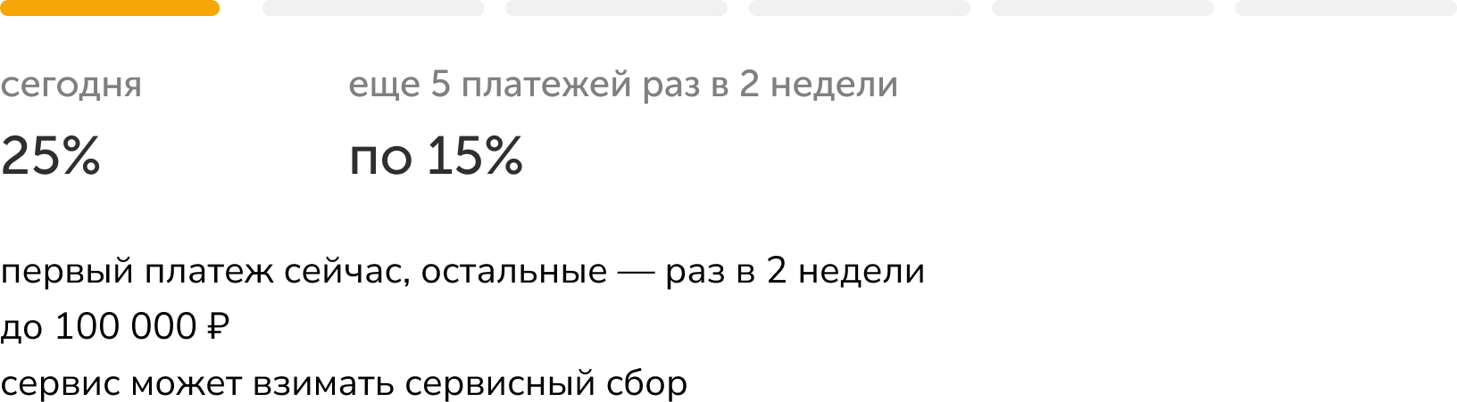 оплата частями